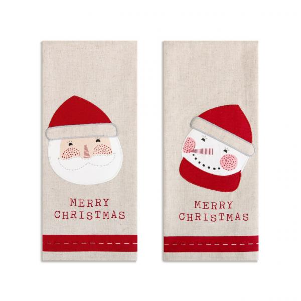 Christmas Hand Towels, Set of Two
