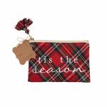 Tis the Season Plaid Gift Pouch