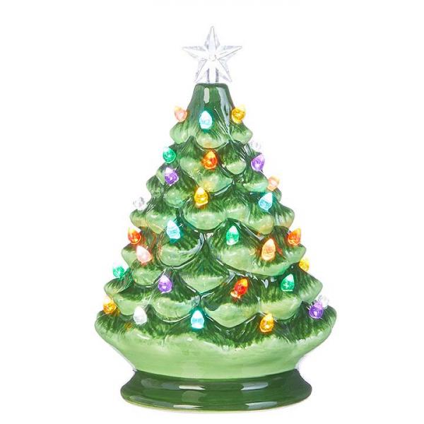 Vintage Lighted Tree, 8 inches