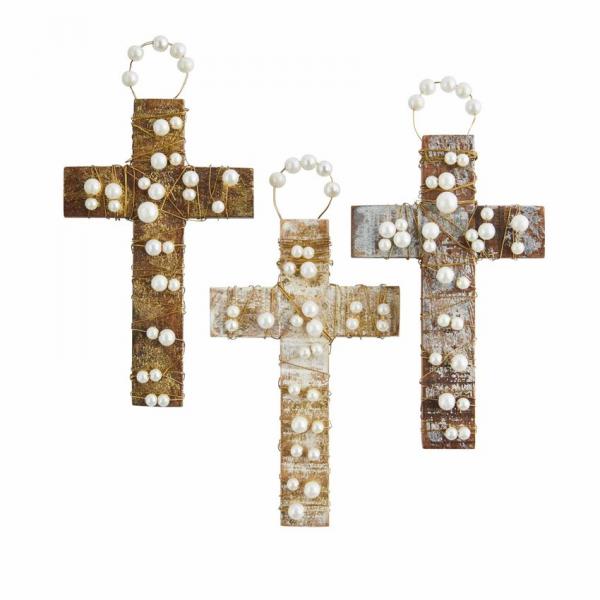 Pearl Cross Ornaments picture