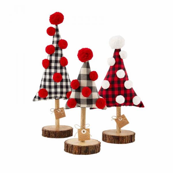 Buffalo Check Fabric Trees