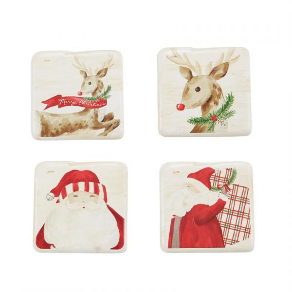 Vintage Christmas Coaster Set picture