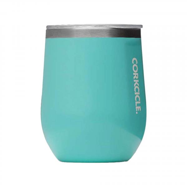 Corkcicle Stemless Wine Cup, Gloss Turquoise picture