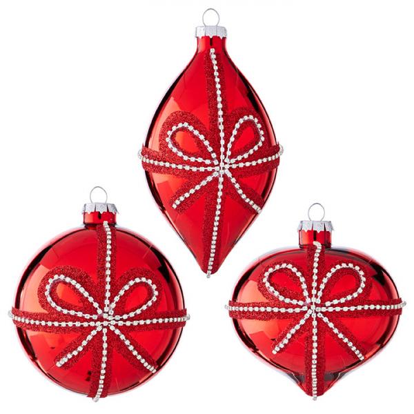Jeweled Bow Ornaments