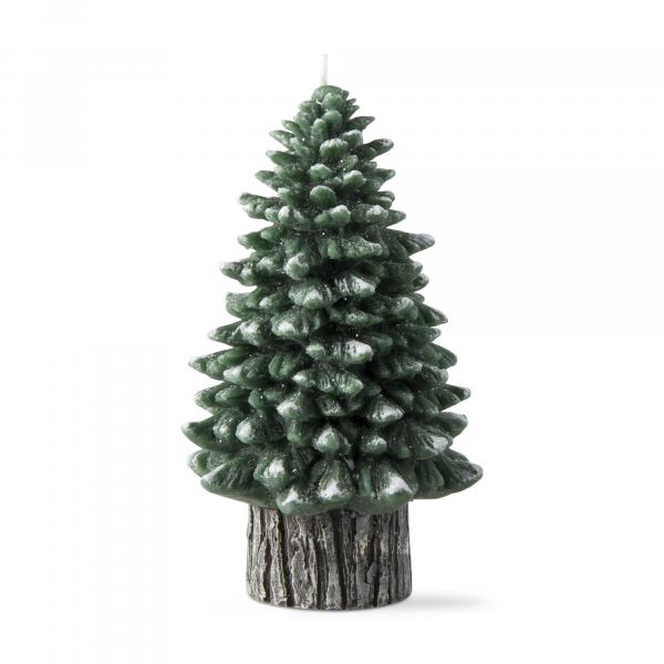 Spruce rustic tree candle, medium