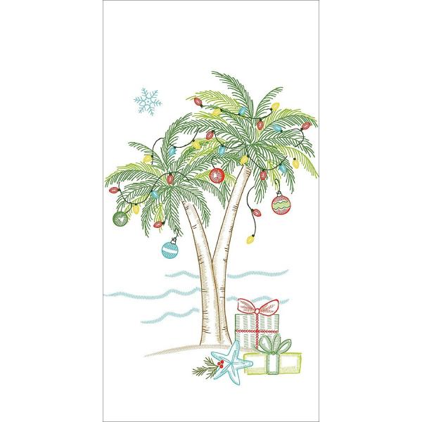 Holiday Palm Trees Towel picture