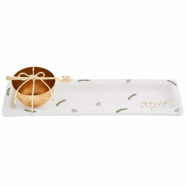 Gold Merry Dip and Tray Set picture