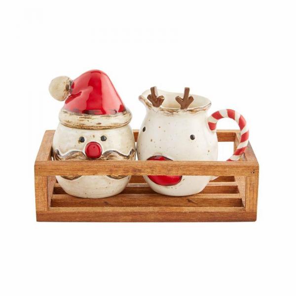 Christmas Cream & Sugar Set