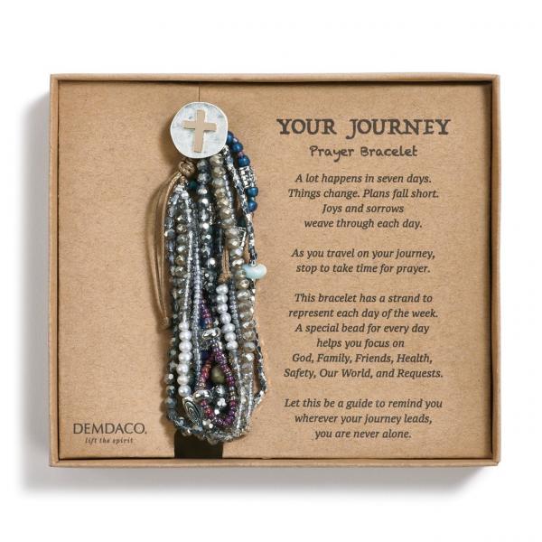 Your Journey Prayer Bracelet, Gray picture