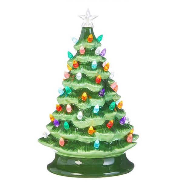 Vintage Lighted Tree, 13 inches