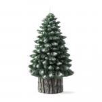 Spruce rustic tree candle, large