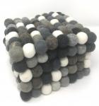 Felt Ball Trivet - Natural Tones