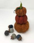 Felted Pumpkin Set