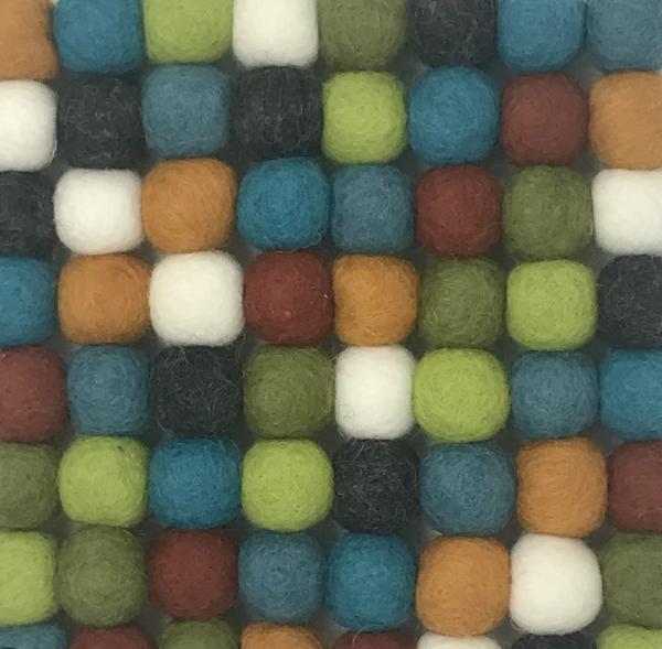 Colorful Felt Ball Trivet picture