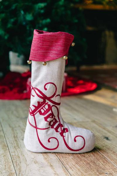 30" Peace on Earth (w/jingle Bells) Standing Stocking picture