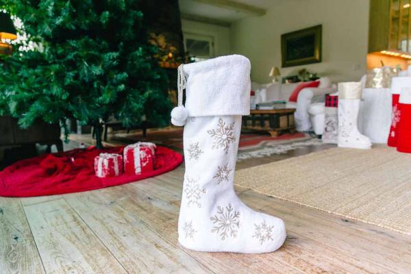 30" Snowy Days (w/LED Lights) Standing Stocking picture