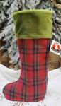 30" Back Country Plaid Standing Stocking