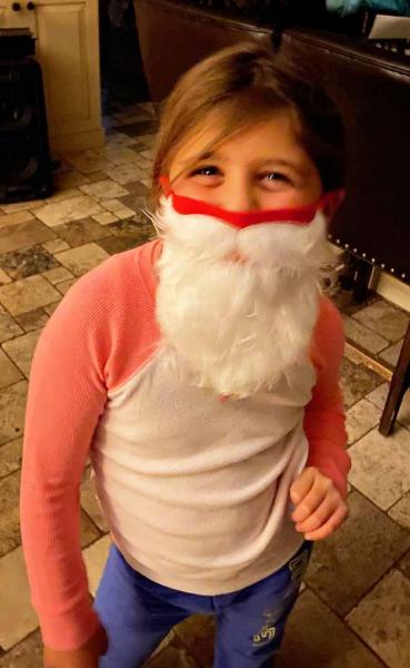 Kids Santa Covid Mask picture