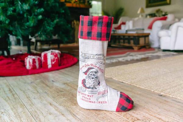 30" North Pole Delivery Standing Stocking picture