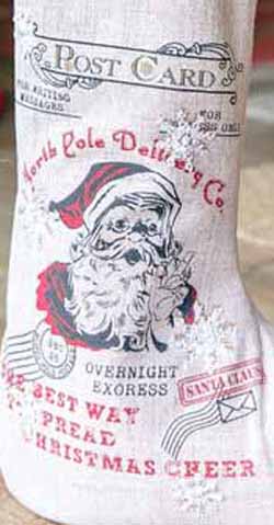 24" North Pole Delivery Standing Stocking picture