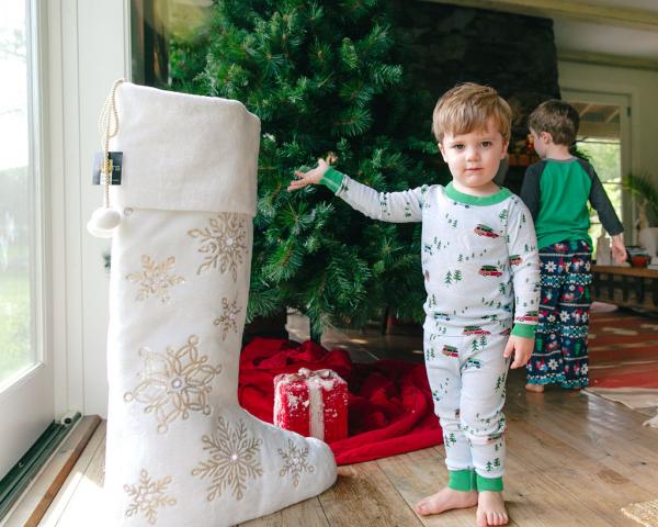 Snowy Days (w/LED Lights) Standing Stocking 36" picture