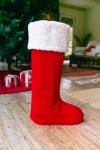 20" Traditional Red & White Standing Stocking