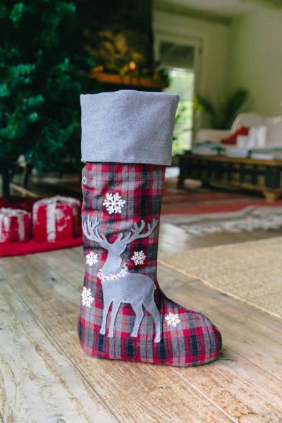 30" Deer in the Woods Standing Stocking picture