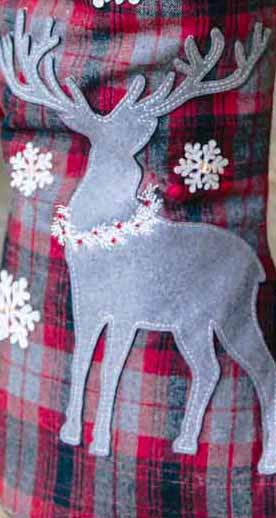 30" Deer in the Woods Standing Stocking picture