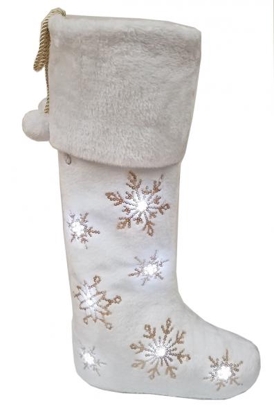 30" Snowy Days (w/LED Lights) Standing Stocking picture