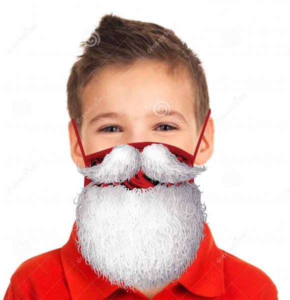 Kids Santa Covid Mask picture