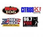 WXCV-FM Citrus 95; WXOF-FM Fox 96.7; WXCZ- FM Naturecoast Country