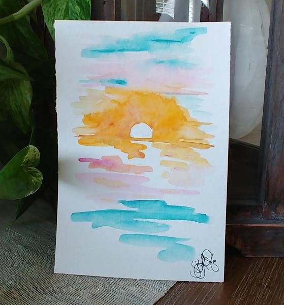 Watercolor Sunset picture