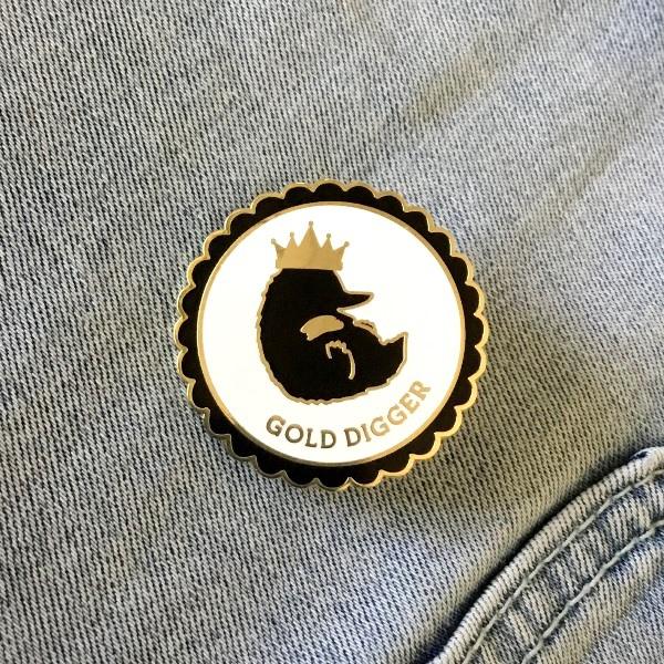 Gold Digger Niffler Enamel Pin - Mythical Moods picture