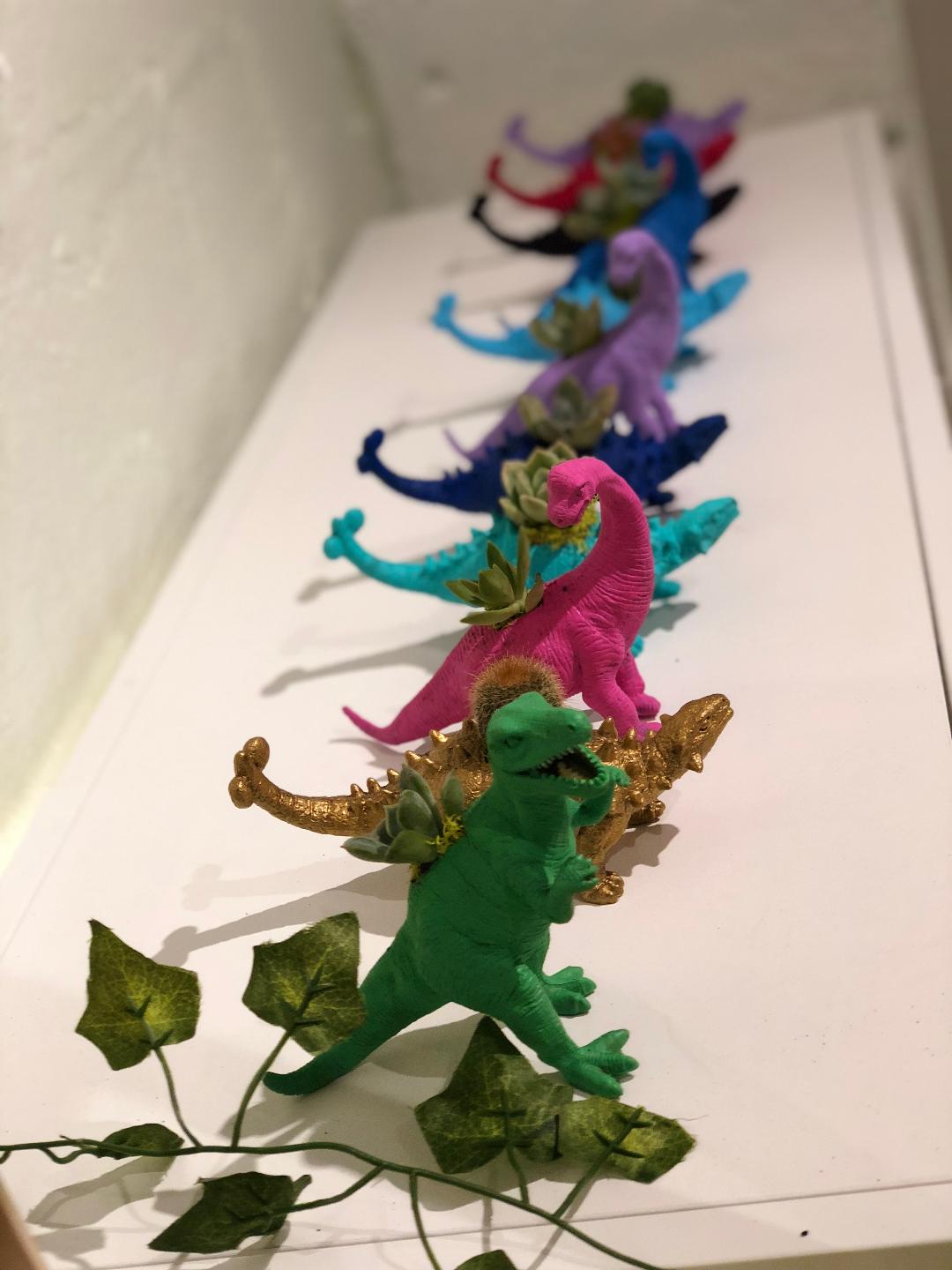 Dinosaur Planter with Succulent picture