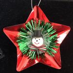 small Retro Snowman Star