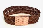 Stunning Two Strand Copper Mesh Bracelet