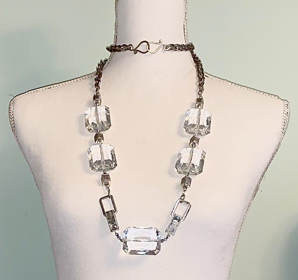 Faceted Crystal Bridal Necklace picture