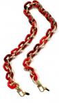 Red Lucite Chain Link Eyeglass Catcher