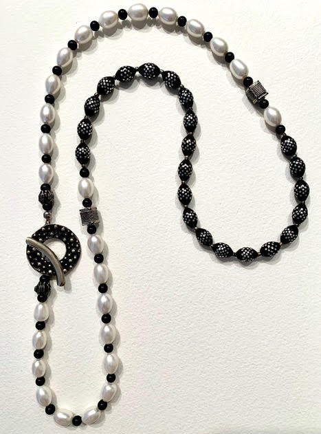 Pearl & Prayer Bead Necklace