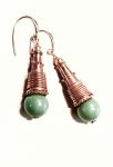 Copper Turquoise Earrings