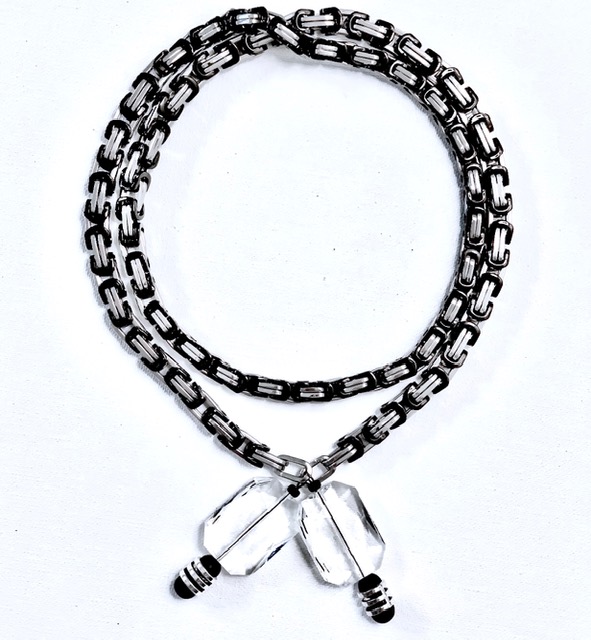Black Ladder Chain Necklace