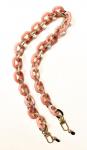 Peach Lucite Chain Link Eyeglass Catcher