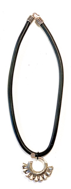 Black Rubber Cord Necklace
