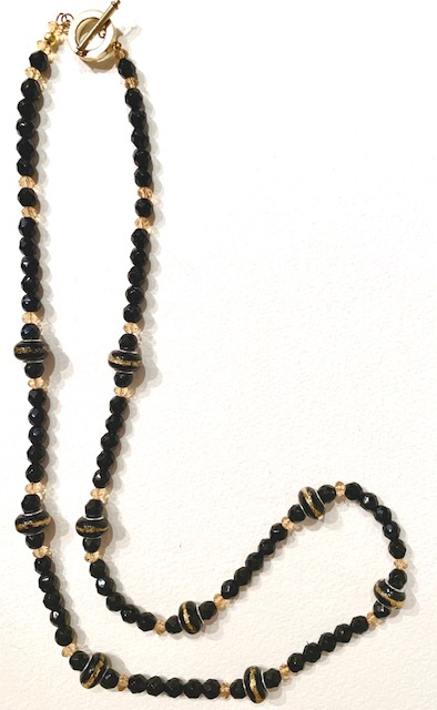 Black Rhinestone Necklace