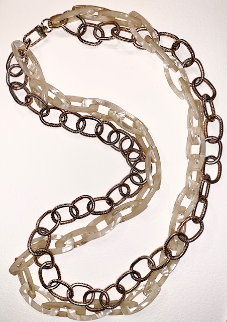 Vintage Lucite Chain Necklace picture