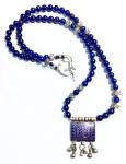 Natural Lapis Bead Necklace