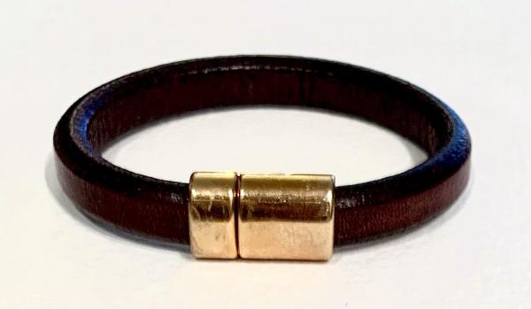 Dark Burgundy Leather Bracelet
