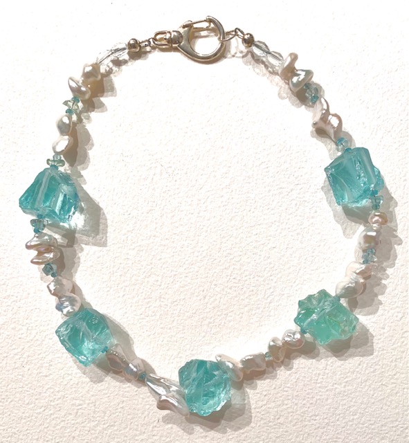 Aquamarine Crystal Necklace picture