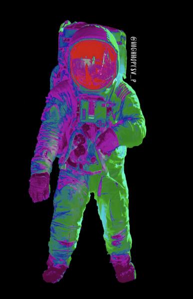 Astronaut Holographic Infrared Sticker