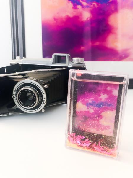 Polaroid Infrared Print- With Glitter Frame picture